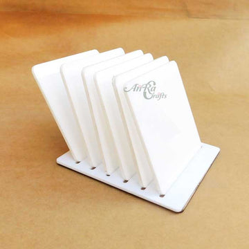 White Acrylic Coaster Set